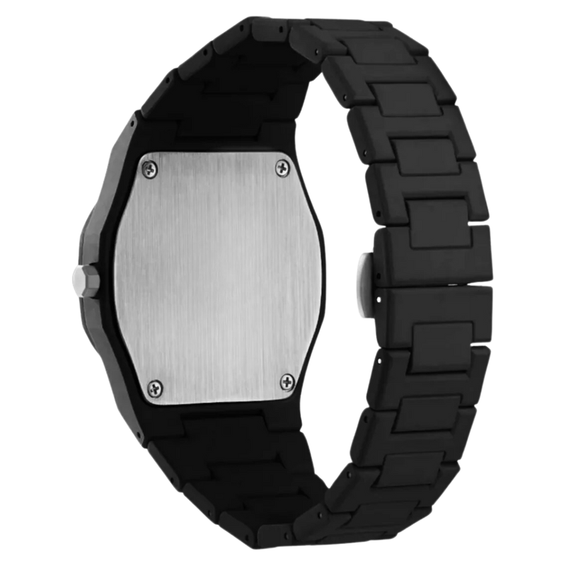 Premium Black Stainless Steel Waterproof Men’s Watch – Luxury Multi-Dial Design (With Box)